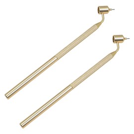 Tiardey 2pcs Fluid Writer Pen Fine Line Fluid Writer Pen Portable Repair Slant Fine Line Painting Pen Tool for Scratches Stone Arts and Crafts Calligraphy