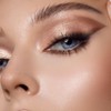Glitter Eyeshadow Palette, Shimmer Silver Brown Eyeshadow Eye Glitter Makeup,