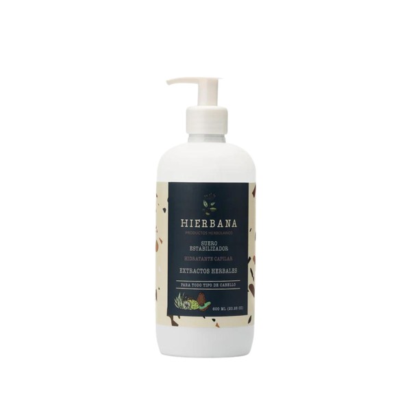 Hierbana Shampoo a base de Suero Estabilizador Hidratante Capilar -