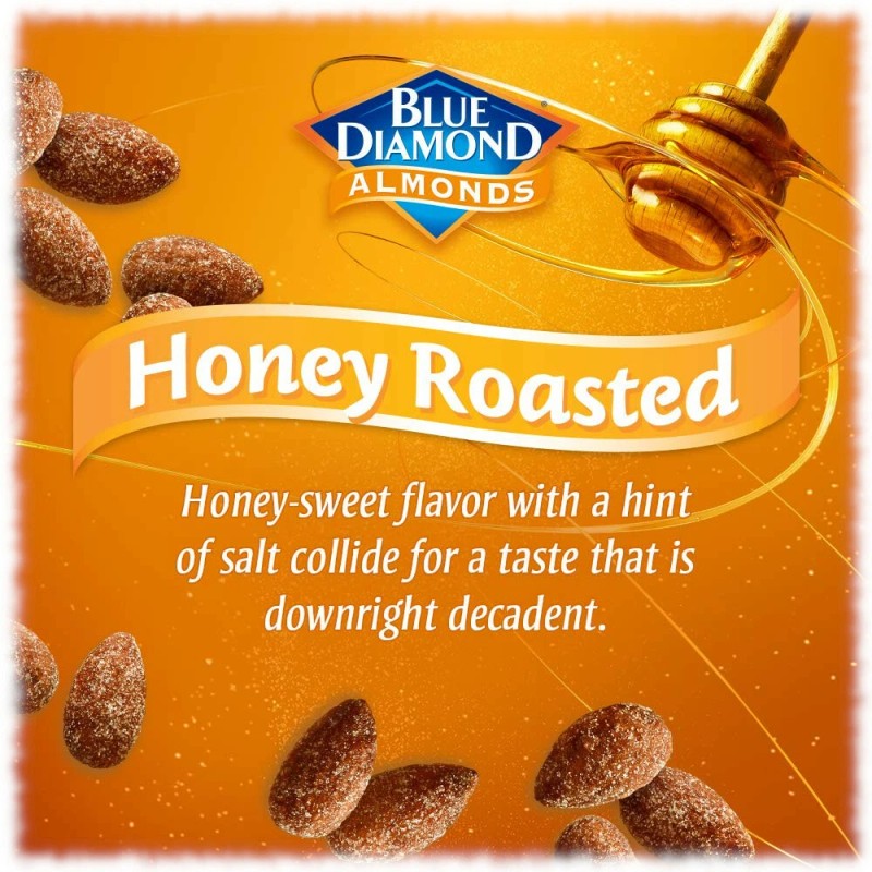 Blue Diamond X12 Blue Diamond ALMONDS Honey Roasted Salty Sweet