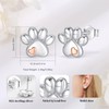 INFUSEU Paw Print Earrings Stud Cute for Teen Teenager Women
