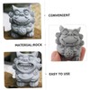 Sosoport 2pcs Mini Lion Statues Decorative Lion Figurine for Home