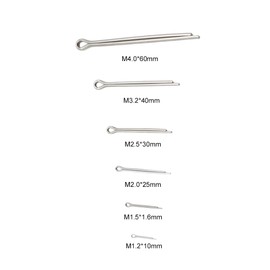 HVAZI 335PCS 304 Stainless Steel Cotter Pin Assortment Kit