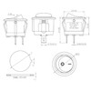 Pack of 5 Toggle Switch Wired, 12 V On/Off Lockable