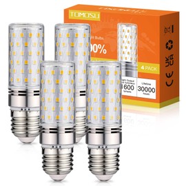 Tomosu Tomosu E27 LED Neutralweiss 4000K 1600LM, 16W LED Glhbirne E27 ersatz 150W Glhlampe, Energiesparlampe E27 LED Lampe Maiskolben Kleine Kerze Leuchtmittel, Nicht Dimmbar, AC 220-240V, 4er Pack