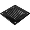 Vent Systems 5 Pcs 10x10cm Black Metal Air Vent Grille