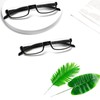 Kerecsen 5-Pack Reading Glasses for Women/Men,Half-Moon Frame Readers with Spring