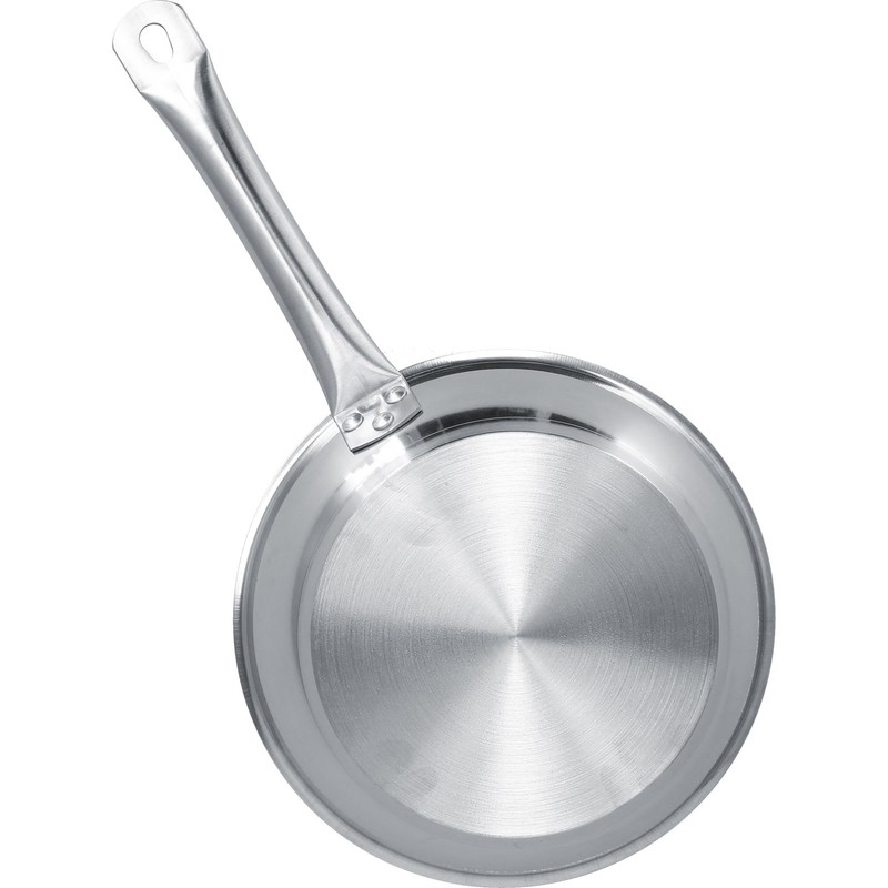 Stainless Steel Frying Pan Single Handle Fried Pan Cookware for
