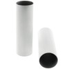 E-outstanding Candle Light Cover Sleeve 2PCS 25x80mm White Metal Lamp