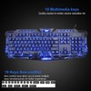BlueFinger Backlit Gaming Keyboard and Mouse and LED Headset Combo,USB