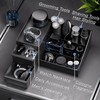 DancesCat Large Black Cologne Organizer for Men, Bathroom Cologne Stand