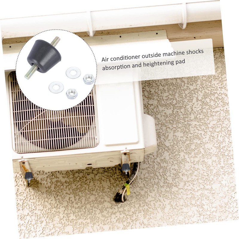 LABRIMP 2pcs Shockproof Base Pads for Air Conditioner Vibration Rubber