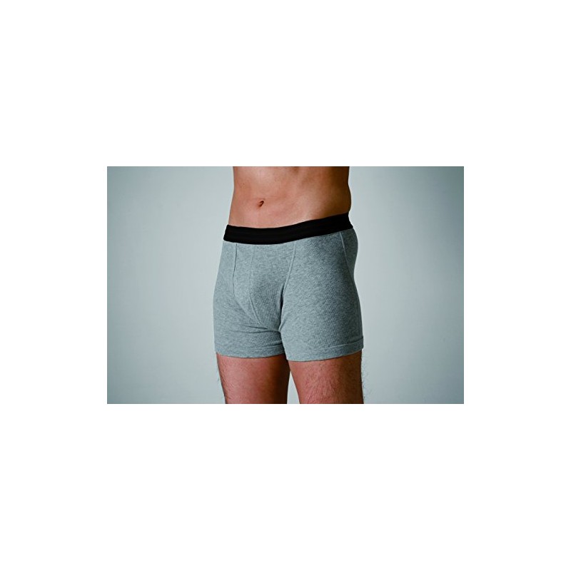 Teijin Frontier High Performance Absorbent Boxer Shorts, Relaxed, Heather Gray,