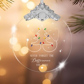 Memorial Christmas Crystal Ornament Gifts, Old World Christmas Hanukkah Ornaments, Jewish and Christian Decoration, Unique Ornaments, for Xmas Chanukah Party Holiday Wall Home Decor With Gift Box