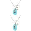 SAFIGLE 2pcs Mediterranean Pendant Chokers Necklace for Women Mermaid Sea