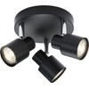 Triple GU10 Spotlight in Matt Black