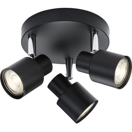 Triple GU10 Spotlight in Matt Black