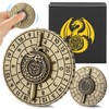 DND Wheel Cube Spinner, Fingertips Gyro, 7-in-1 Battle Sword Metal