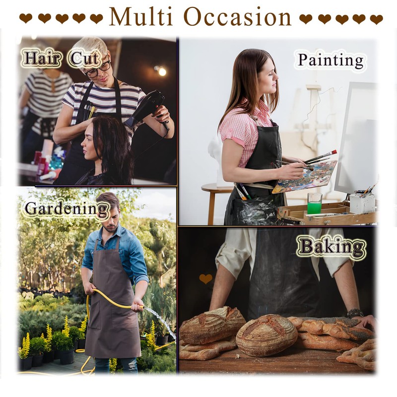 PLITI Baking Apron With Pocket for Best Baker Eve Gift