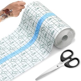 Vendaje para Tatuajes, 10 m * 15 cm Cinta Película Transparente Impermeable