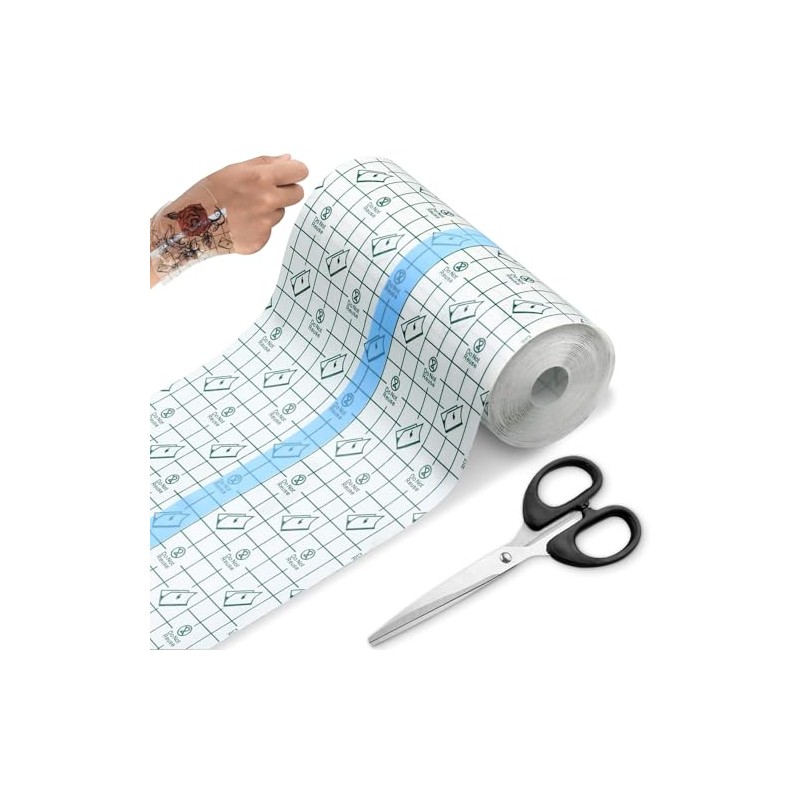 Vendaje para Tatuajes, 10 m * 15 cm Cinta Película