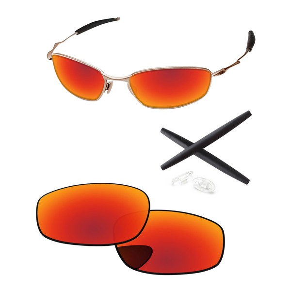 PapaViva Replacement Lenses & Rubber Kits for Oakley Whisker OO4141