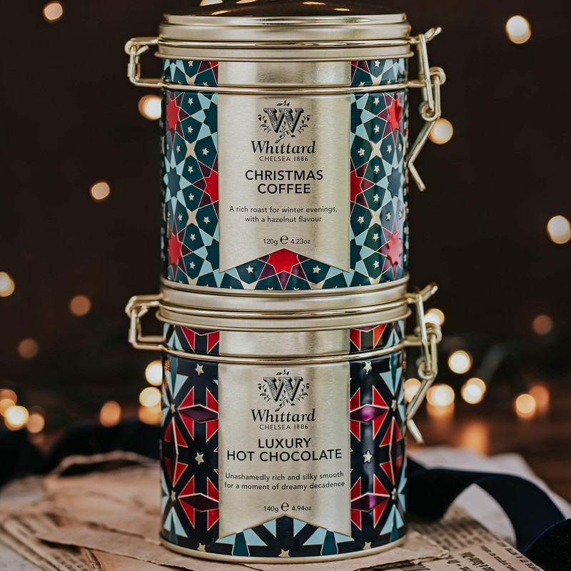 Whittard of Chelsea - Christmas Coffee Clip Top Tin -