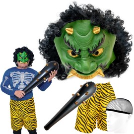 XP Design Demon Face Mask, Setsubun Bean Scattering, Exterminating Demons, Red Demon, Blue Demon, Setsubun Beans, Local, Demon Face, Bludgeon