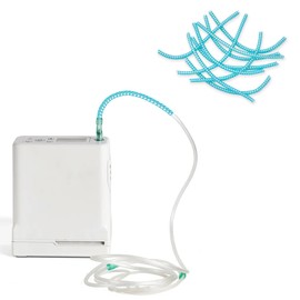 10 Pack Oxygen Tube Support Crimp Straightener for Oxygen Concentrator Machine, Oxygen Tubing Support for Oxygen Concentrator Oxygen Tank Oxygen Hose Nasal Cannula Oxygen Accessories (Radiant Blue)