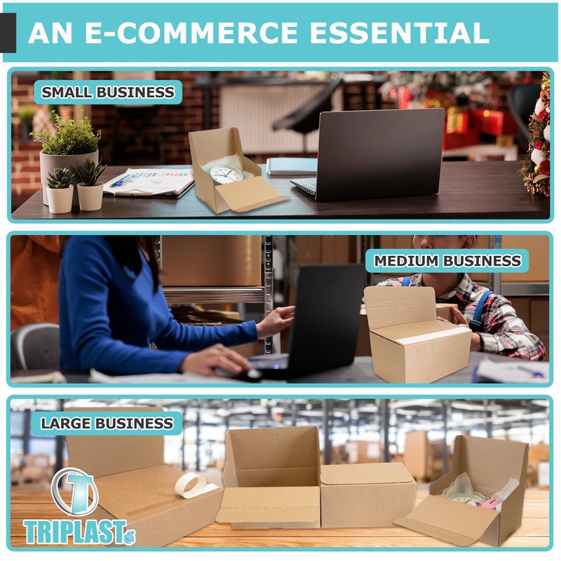 Triplast Ecommerce Crash Lock Boxes with Peel & Seal Strips