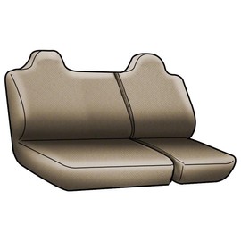 Coverking Custom Fit Front 60/40 Bench Seat Cover for Select Ford F-150 Heritage Models - Neosupreme (Blue with Black Sides)