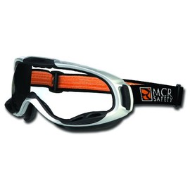 MCR PGX110AF Crews Prograde Goggle AF Anti-Fog Clear Lens Elastic Strap, 1 Pair