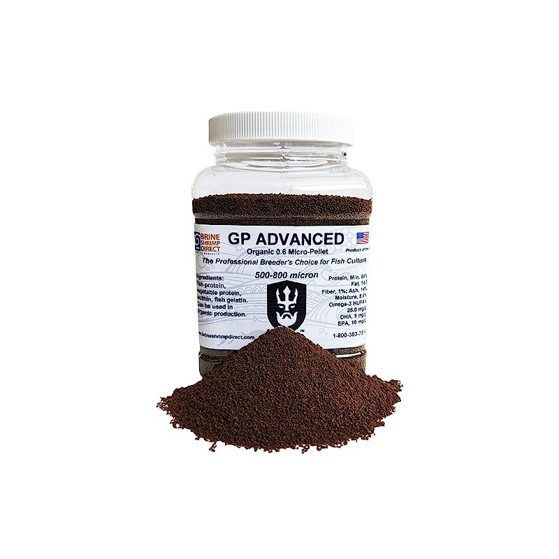 Brine Shrimp Direct GP Advanced Organic 0.6mm Micro-Pellet for Ornamental