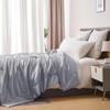 YASMENG Light Grey Cooling Satin Throw Blanket 50 x 60