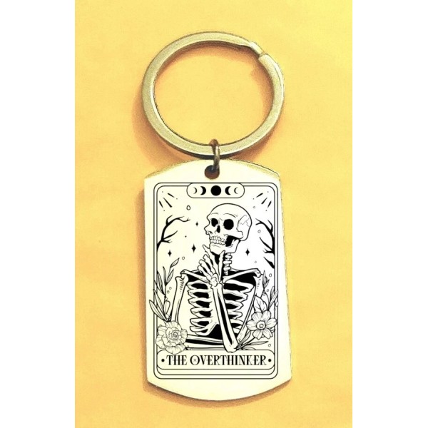 For Women Skull Skelton Tarod Card Art Hot Keychain Handmade