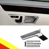 POETRYXIAO Door Handle Interior Replacement Kit, High Gloss Silver Interior