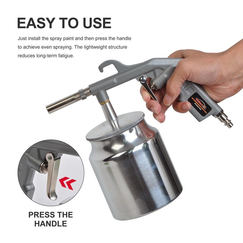 Air Undercoating Spray Gun with Suction Feed Cup