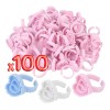 Anillo Para Pegamento Pestañas Soporte Ajustable Set F