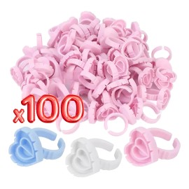 Anillo Para Pegamento Pestañas Soporte Ajustable Set F