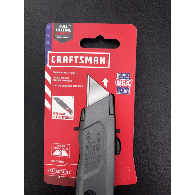 CRAFTSMAN Standard Utility Knife With 3 Blades
