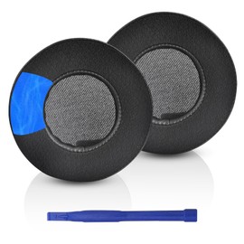 Adhiper DT770PRO Ear Pads Compatible with Beyerdynamic DT990pro/DT880pro/DT770pro/DT990/DT880/DT770 Headphones with Mesh Leather and Ice Gel Material Replacement Ear Pads (Black/Gel)