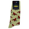Sockfly NWT Cardinal Dress Socks Novelty Men 8-12 Yellow Crazy