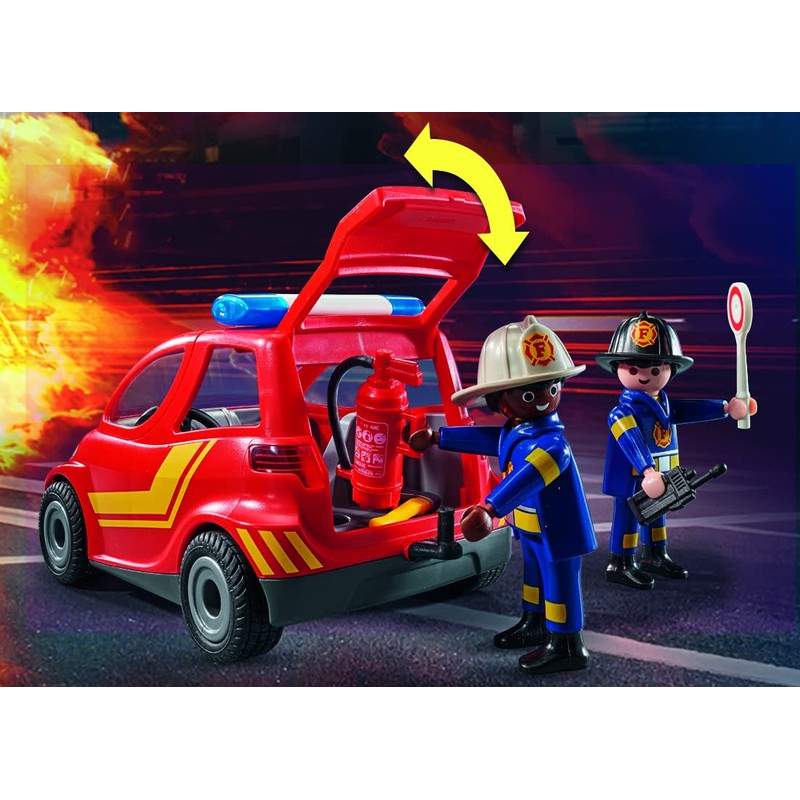 PLAYMOBIL City Action 71035 Fire Brigade Small Car with Removable