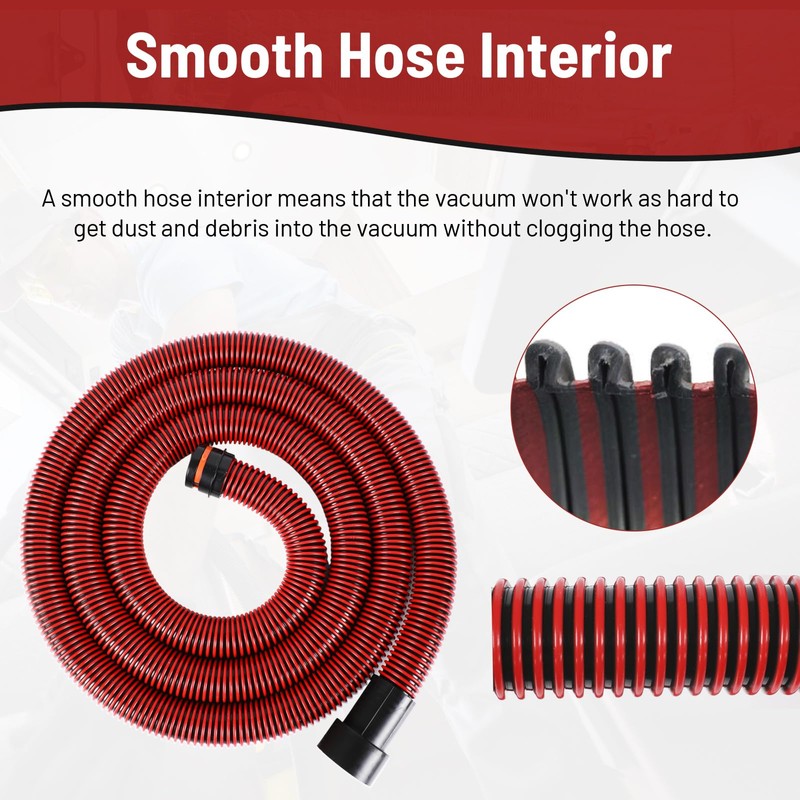 Klabb 16 Feet Dust Collection Hose Kit for Home and