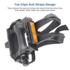 High Grip Toe Clips and Straps Pair Nylon Cycling Pedals