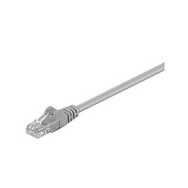 Goobay 68342 CAT 5e Patchcable, U/UTP, Grey, 1m Cable Length