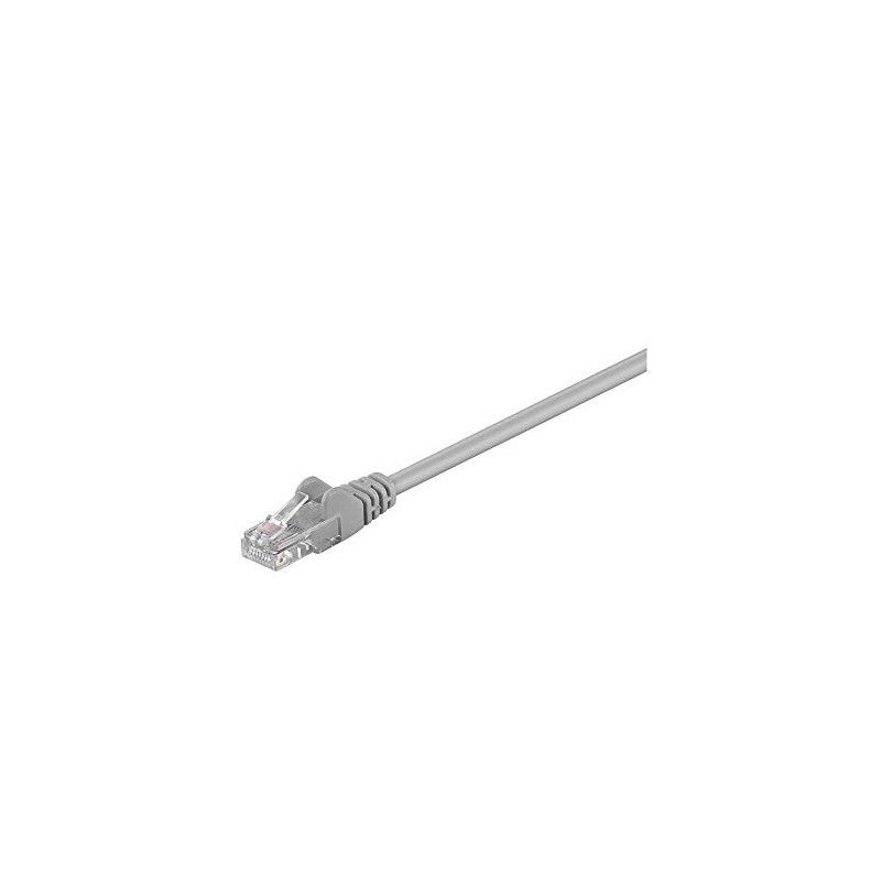 Goobay 68342 CAT 5e Patchcable, U/UTP, Grey, 1m Cable Length