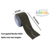 Bright Ideas Corrugated Border Roll for School Displays, Black, 10cm