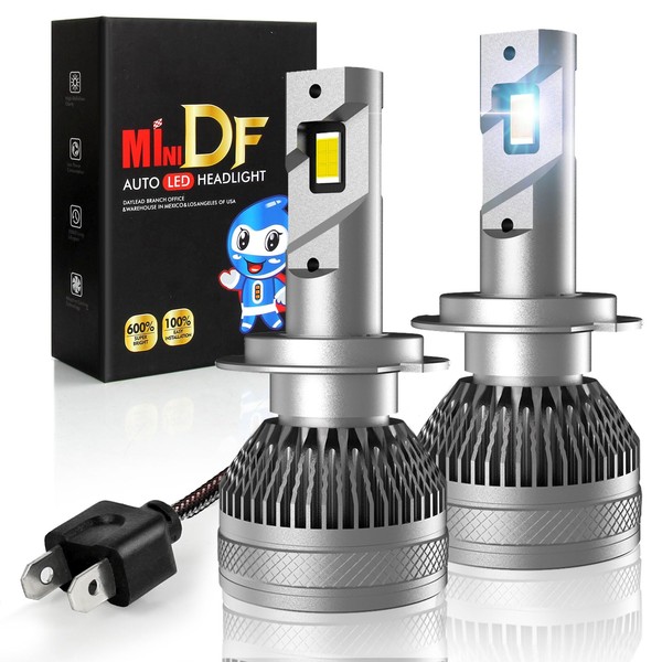 Discoball H7 LED Headlight Bulbs 80W 12000LM 6500K Cool White