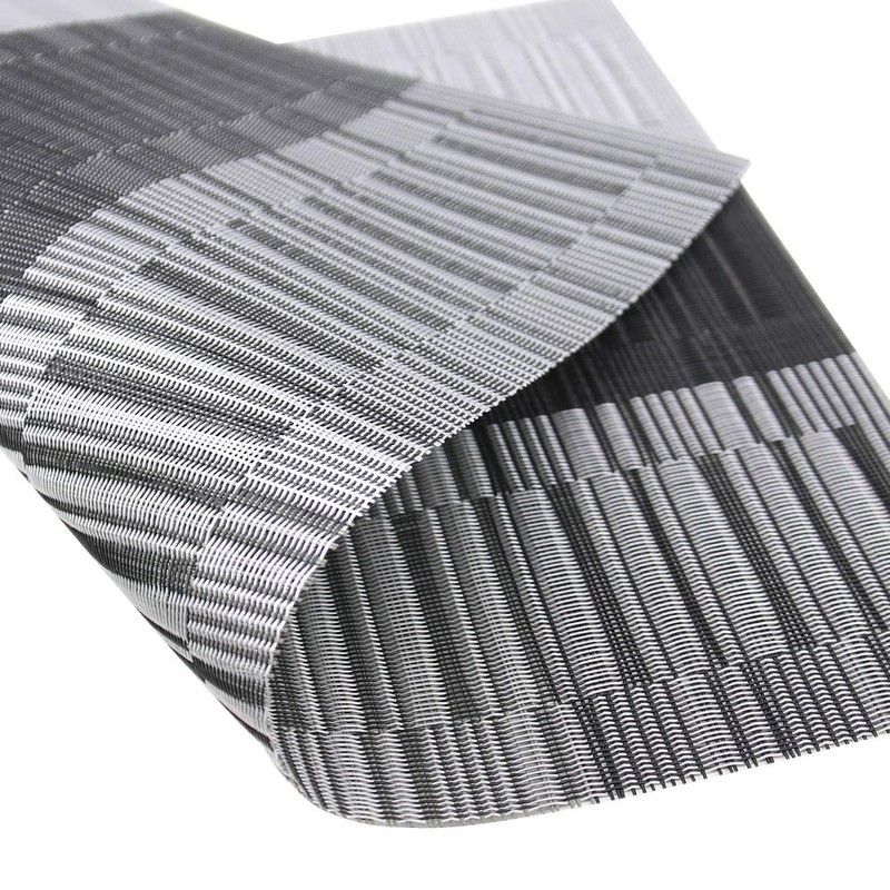 Time to Sparkle 13 PCS Vinyl Woven 6pcs Placemats +